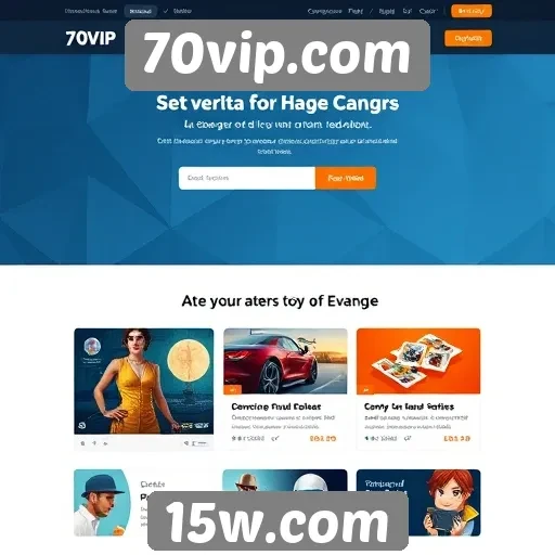 Acessibilidade e usabilidade do site 70vip.com