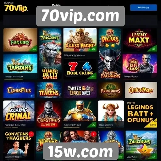 Perspectivas sobre os jogos disponíveis no 70vip.com